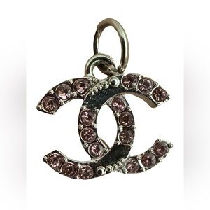 Chanel Pink Crystal Charm